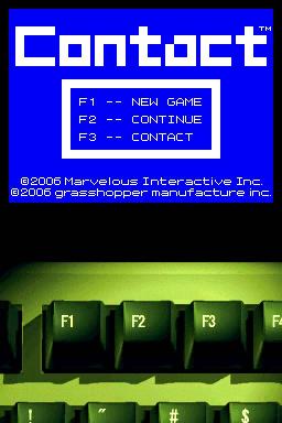 Contact — Title screen