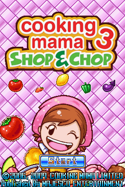 Cooking Mama 3 — Title screen