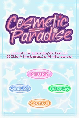 Cosmetic Paradise — Title screen