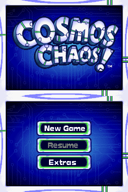 Cosmos Chaos! — Title screen