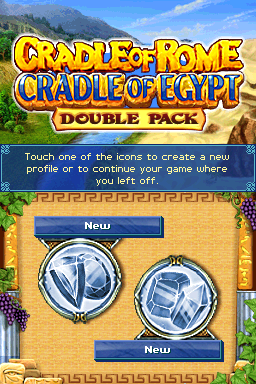 Cradle of Rome / Cradle of Egypt: Double Pack — Title screen