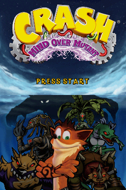 Crash: Mind Over Mutant — Title screen