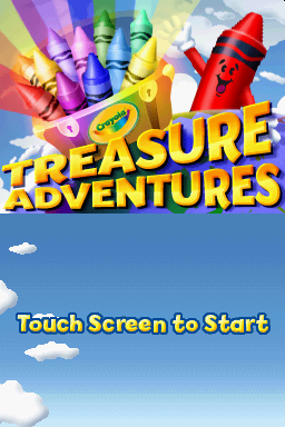 Crayola Treasure Adventures — Title screen