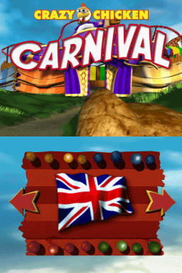 Crazy Chicken Carnival — Title screen