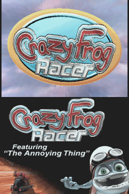 Crazy Frog Racer — Title screen