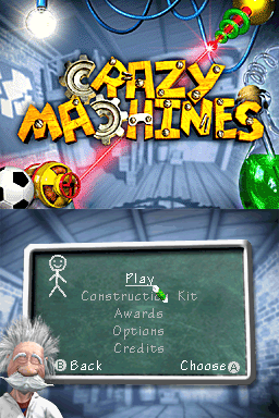 Crazy Machines — Title screen