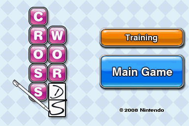 CrossworDS — Title screen