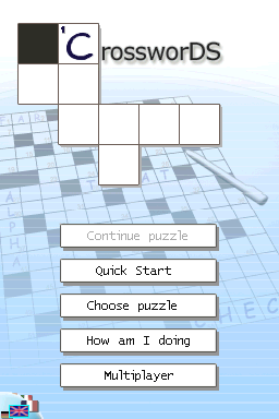Crosswords : Cruciverba Italiani — Title screen