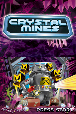 Crystal Mines — Title screen