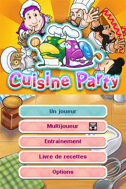 Cuisine Party — Title screen