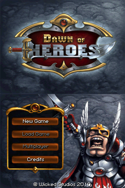 Dawn Of Heroes — Title screen