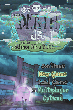 Death Jr. And The Science Fair Of Doom — Title screen