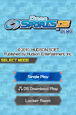 Deca Sports DS - Cheerleading — Title screen