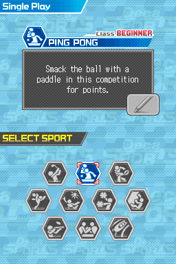 Deca Sports DS - Ping Pong — Title screen