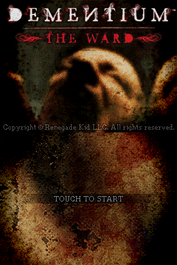 Dementium - The Ward — Title screen