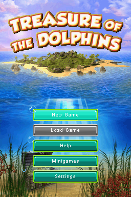 Der Schatz der Delfine — Title screen