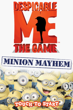 Despicable Me: The Game - Minion Mayhem — Title screen