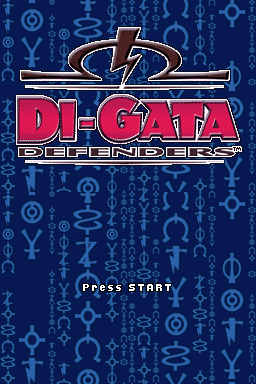 Di-gata Defenders — Title screen