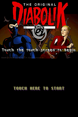 Diabolik : The Original Sin — Title screen