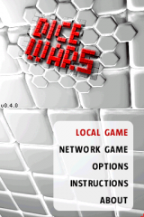 Dicewars DS — Title screen