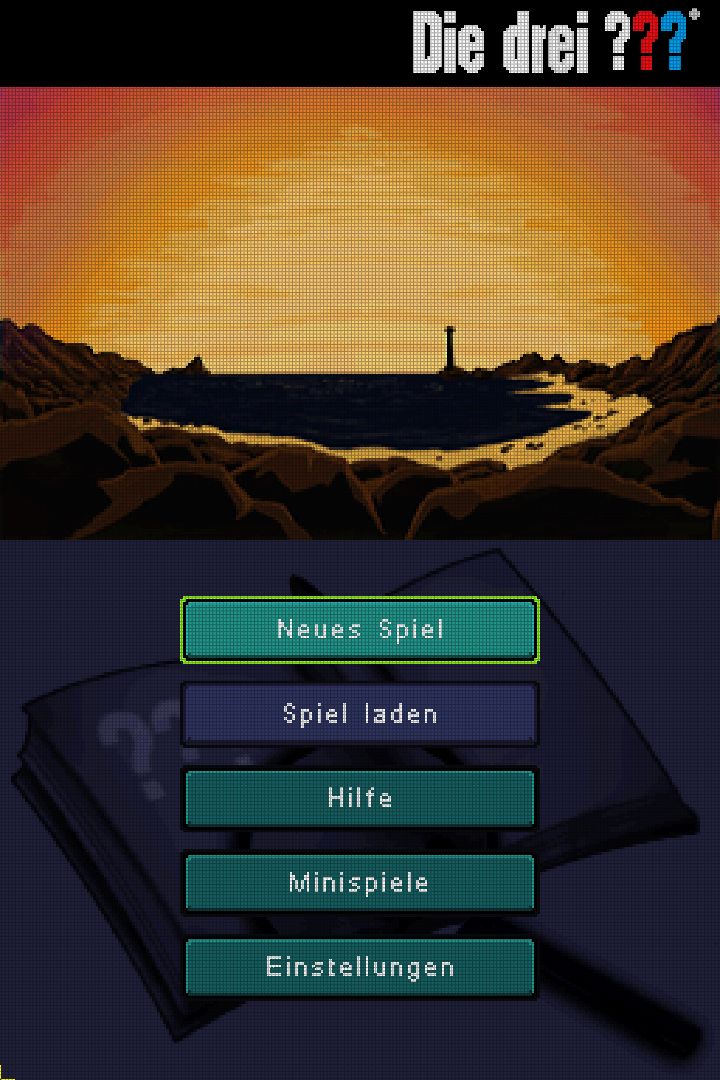 Die drei Fragezeichen - Das Geheimnis der Toten — Title screen