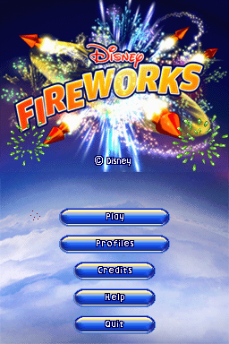 Disney Fireworks — Title screen