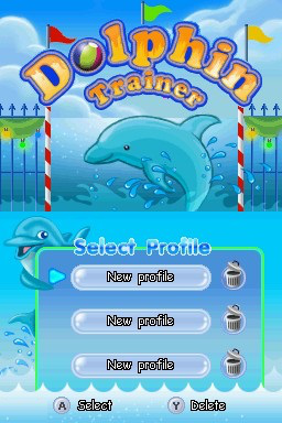 Dolphin Trainer — Title screen