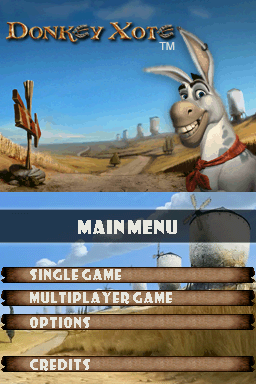 Donkey Xote — Title screen
