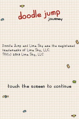 Doodle Jump Journey — Title screen