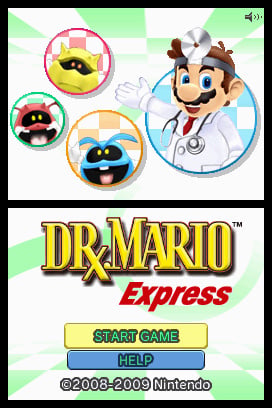 Dr. Mario Express — Title screen
