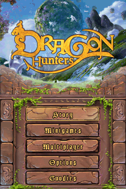 Dragon Hunters — Title screen