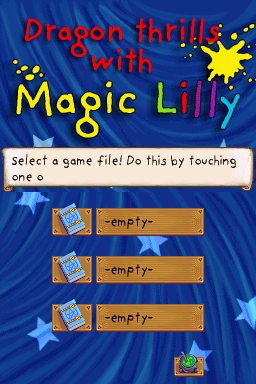 Dragon Thrills with Magic Lilly — Title screen