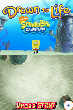 Drawn to Life: SpongeBob SquarePants Edition — Title screen