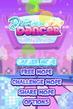 Dream Dancer — Title screen