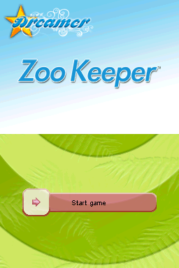 Dreamer Series - Zoo Keeper — Title screen