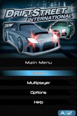 Drift Street International — Title screen