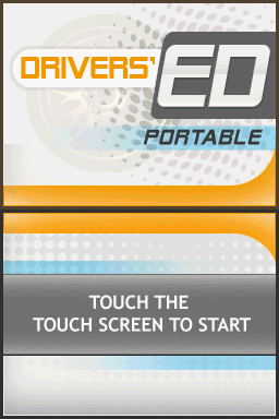 Drivers Ed Portable — Title screen
