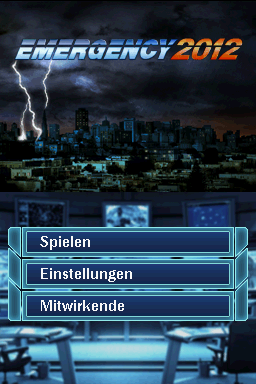 Emergency 2012 — Title screen