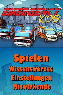 Emergency Kids — Title screen