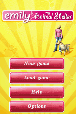 Emily - My Animal Shelter — Title screen