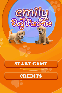 Emily - My Dog Paradise — Title screen