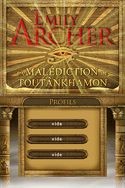 Emily Archer - The Curse of King Tut's Tomb — Title screen