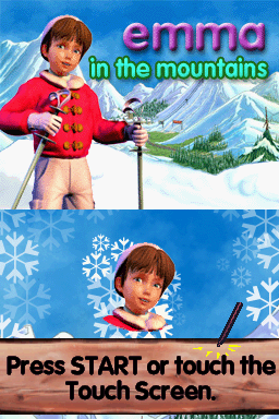 Emma in the Mountains — Title screen
