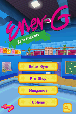 Ener-g Gym Rockets — Title screen