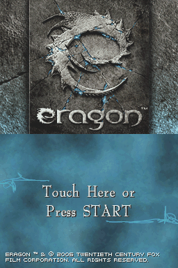 Eragon — Title screen