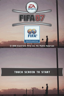 FIFA 07 — Title screen