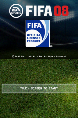 FIFA 08 — Title screen