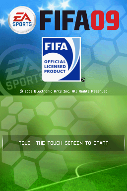 FIFA 09 — Title screen