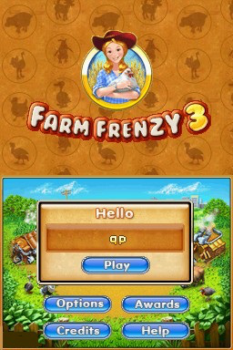 Farm Frenzy 3 — Title screen