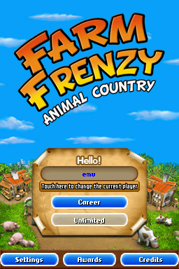 Farm Frenzy : Animal Country — Title screen